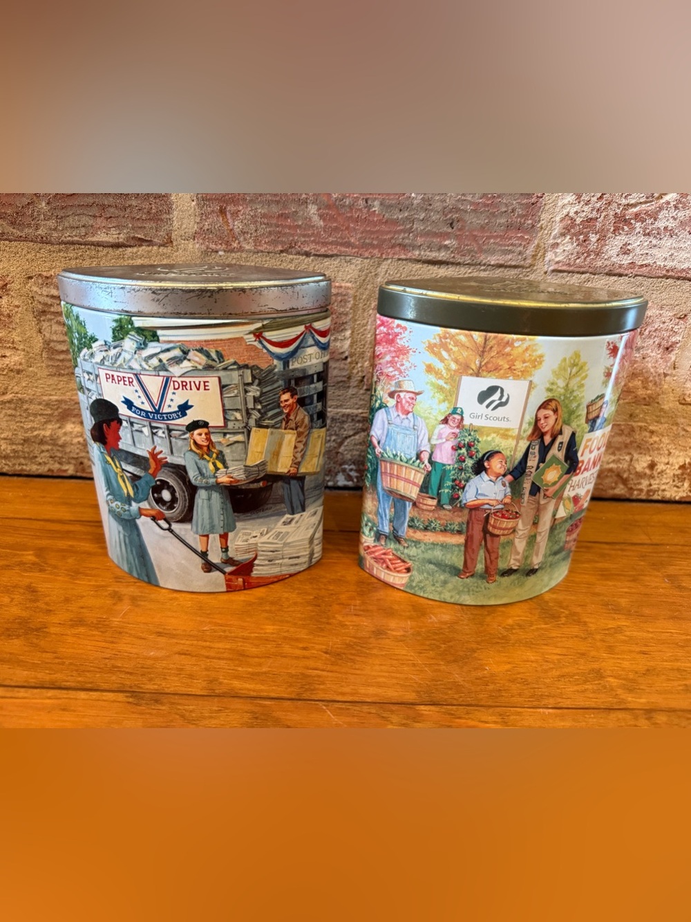 Vintage Girl Scout tins